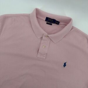 Polo‎ Ralph Lauren Mens XXL Pink Polo Shirt Classic Fit Short Sleeve